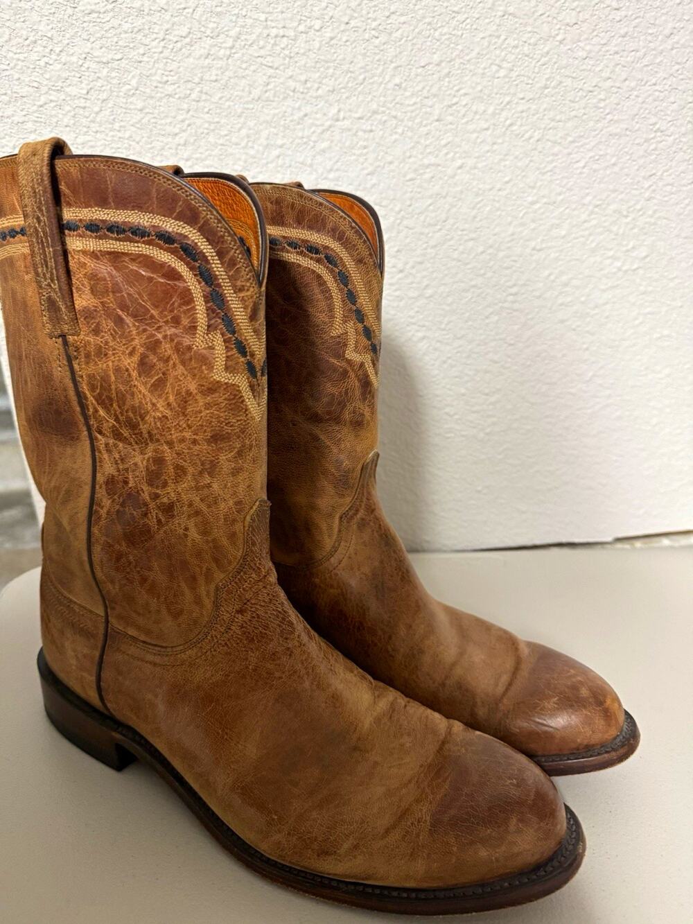 Lucchese Boots T0121C2 Mens Mad Dog Leather Size 11